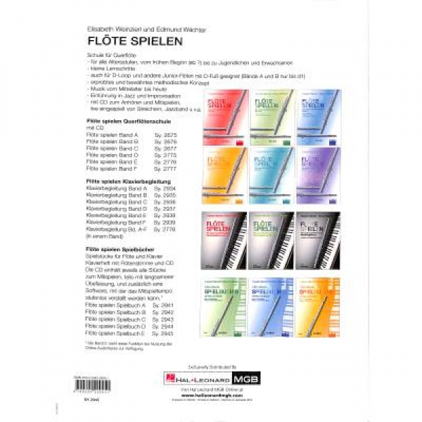 Flöte spielen - Spielbuch E+CD