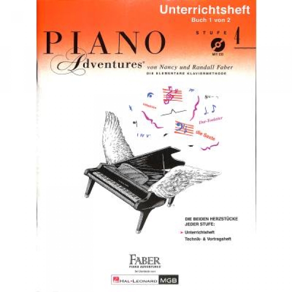 Piano Adventures 4 - Unterrichtsheft+CD