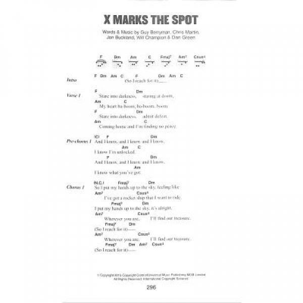 The little black songbook Coldplay