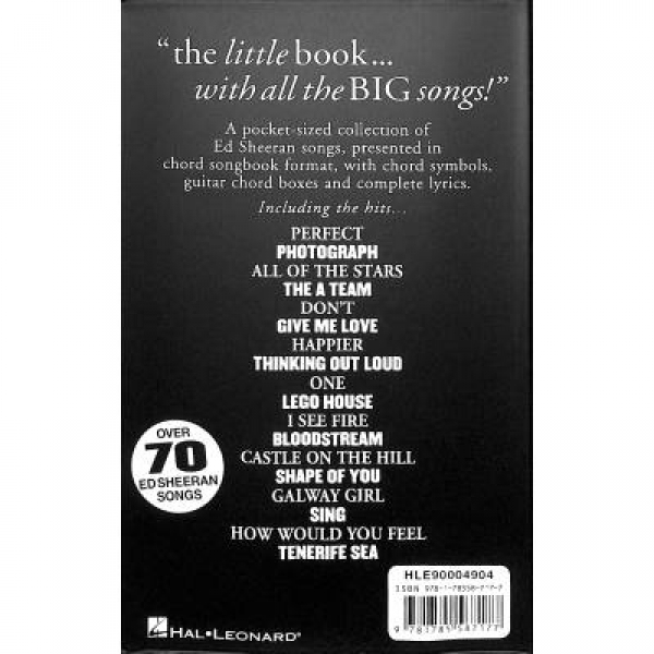 The little black songbook Ed Sheeran