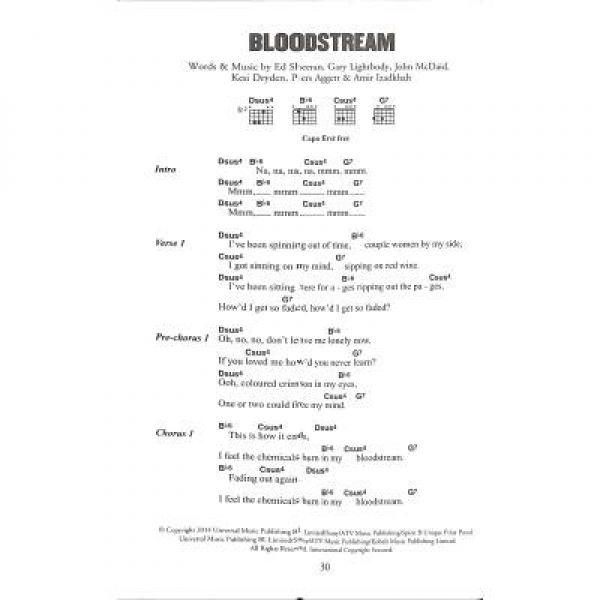 The little black songbook Ed Sheeran