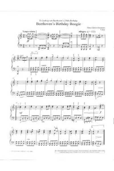 Beethoven's birthday boogie Klavier