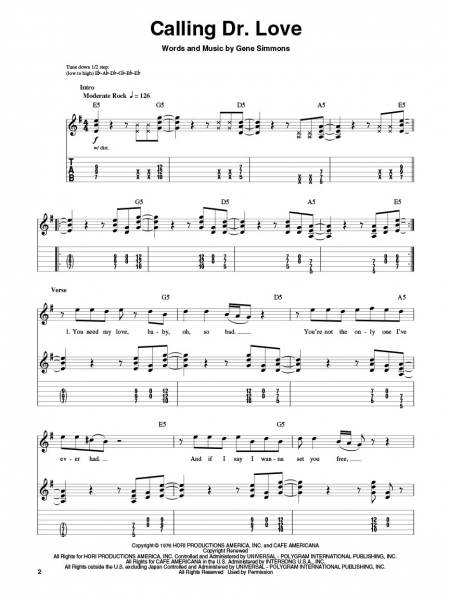 Kiss Guitar Play-Along Volume 168