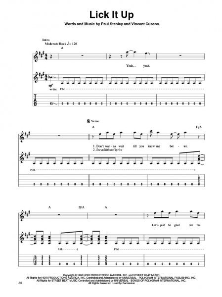 Kiss Guitar Play-Along Volume 168