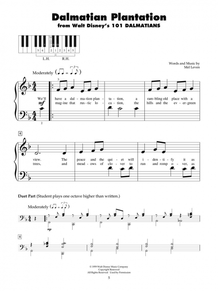 Disney Movie Classics Five Finger Piano