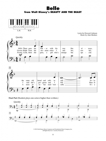 Disney Movie Classics Five Finger Piano
