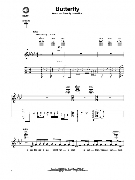 Jason Mraz Ukulele Play-Along Volume 31
