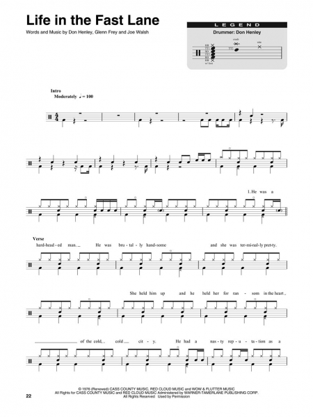 Eagles Drum Play-Along Volume 38