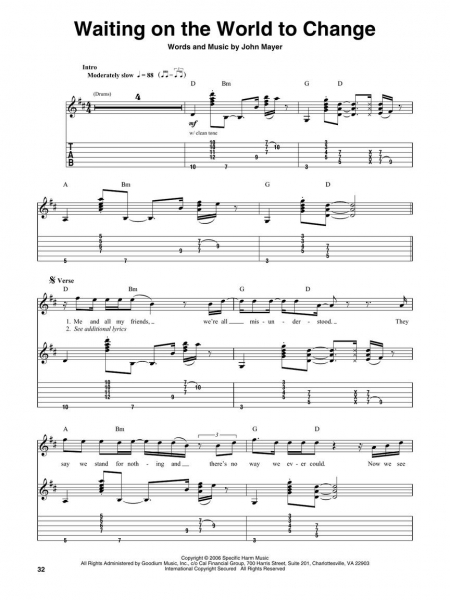 John Mayer Guitar Play-Along Volume 189