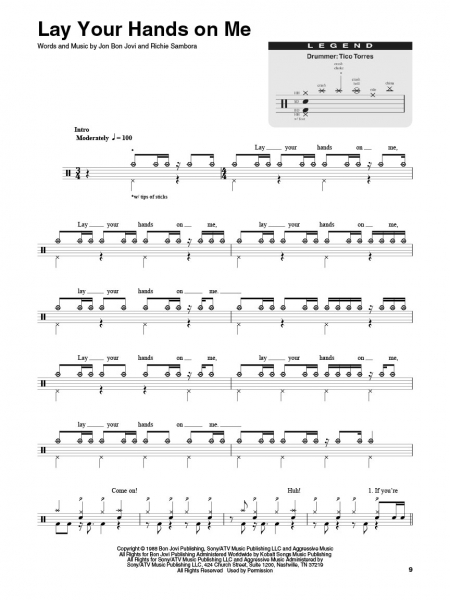Bon Jovi Drum Play-Along Volume 45