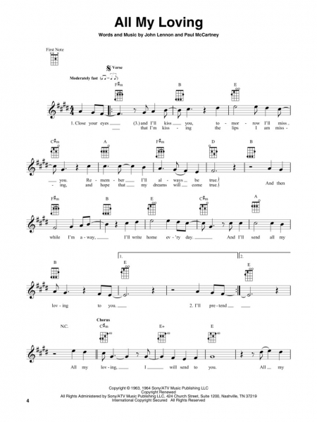 The Beatles for Baritone Ukulele