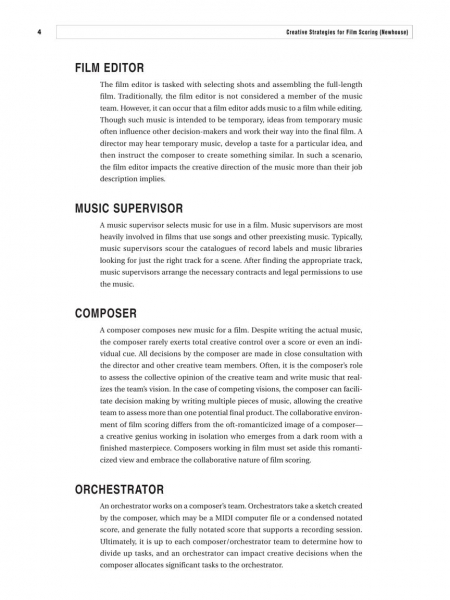 Creative Strategies in Film Scoring