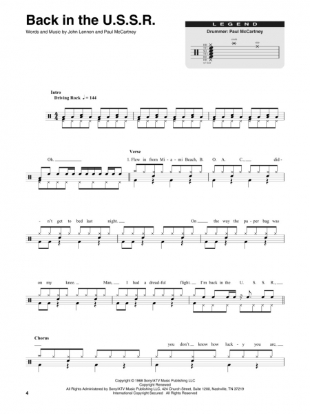 The Beatles Drum Play-Along Volume 15