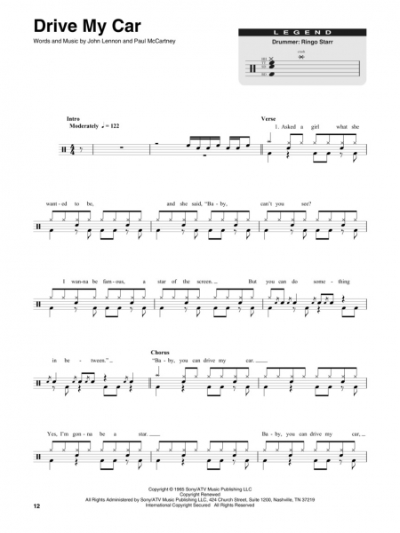 The Beatles Drum Play-Along Volume 15