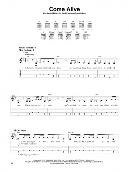The Greatest Showman Easy Guitar