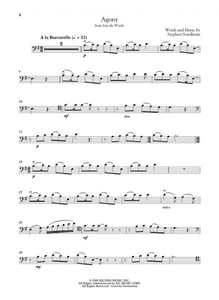 Sondheim for Cello and Piano