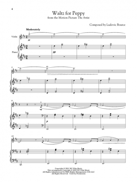 Movie Themes for Violin and Piano