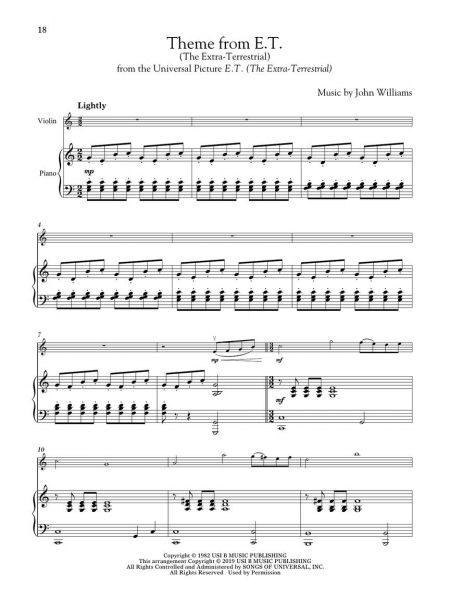 Movie Themes for Violin and Piano