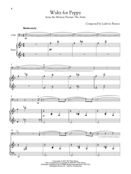 Movie Themes for Cello and Piano