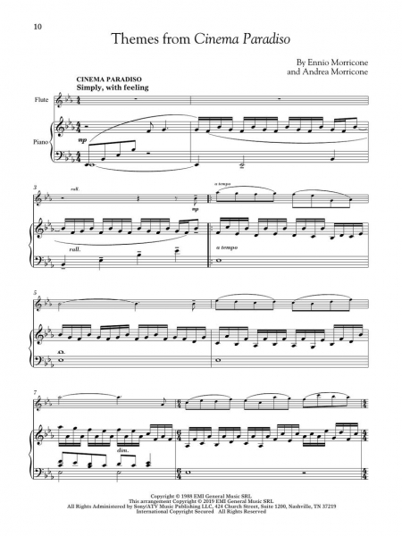 Movie Themes for Flute and Piano