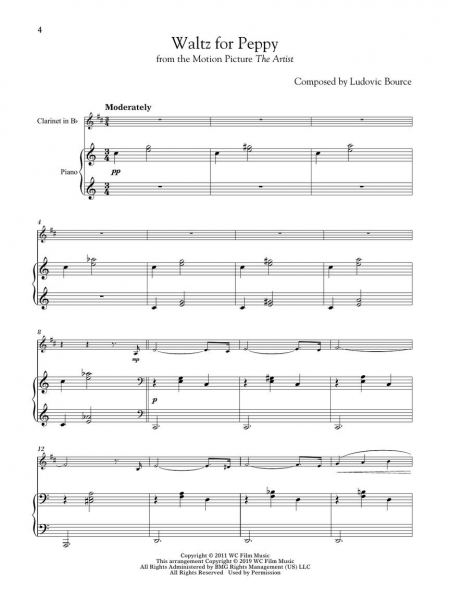 Movie Themes for Clarinet and Piano