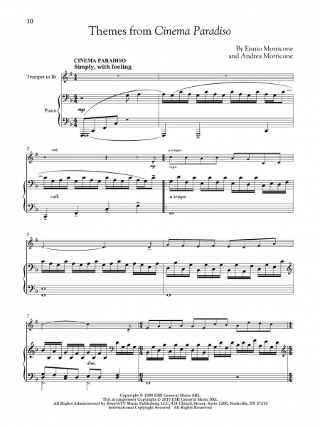 Movie Themes for Trumpet and Piano