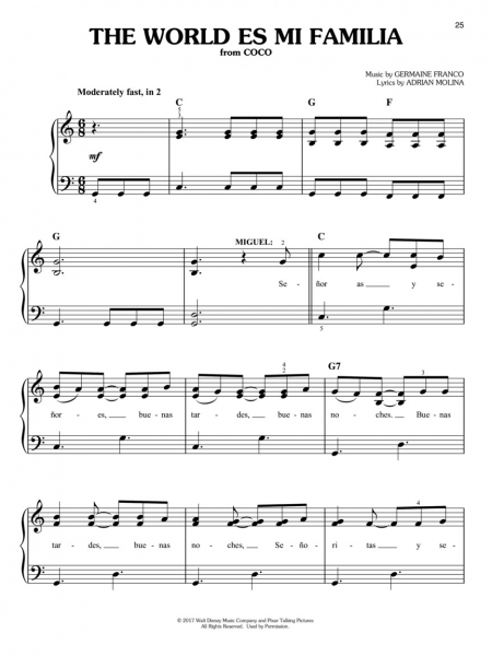 Disney Latest Hits Easy Piano
