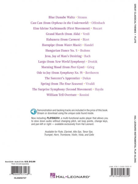 Great classical themes Querflöte+Online-Audio