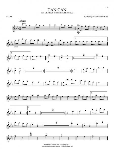 Great classical themes Querflöte+Online-Audio