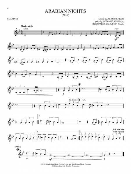 Aladdin Instrumental Play-Along Series for Clarinet