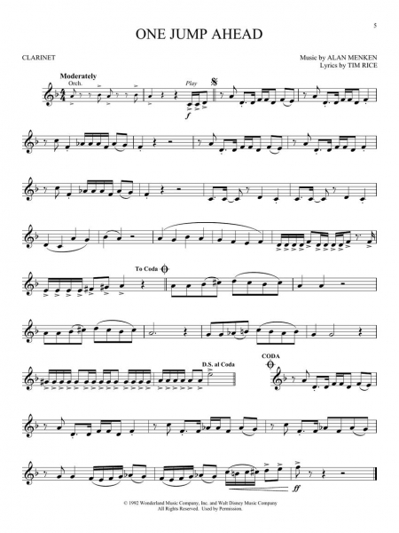 Aladdin Instrumental Play-Along Series for Clarinet