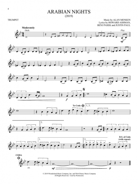 Aladdin Instrumental Play-Along Series for Trumpet