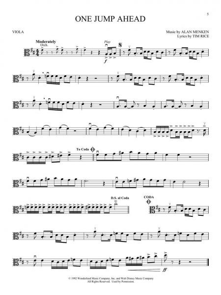 Aladdin Instrumental Play-Along Series for Viola