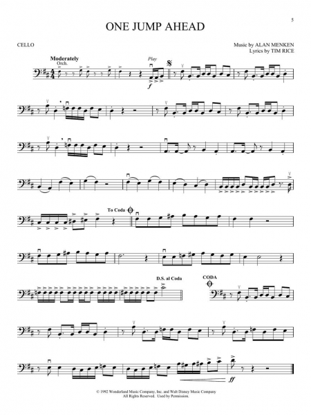 Aladdin Instrumental Play-Along Series for Cello