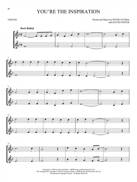 Classic Rock for Two Violins
