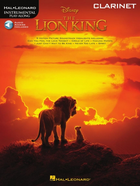 The Lion King for Clarinet+Online Audio