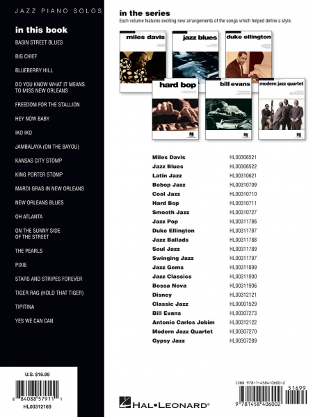 New Orleans Jazz Piano Solos Volume 21