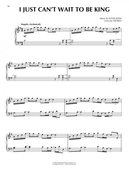 The Lion King Piano Solo
