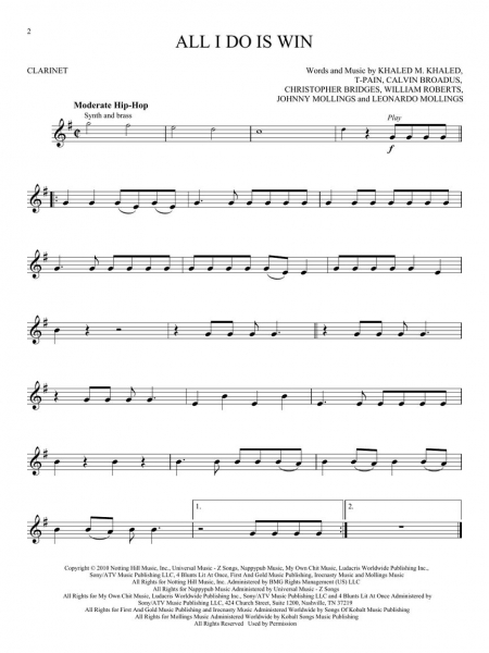 Stadium Rock for Clarinet