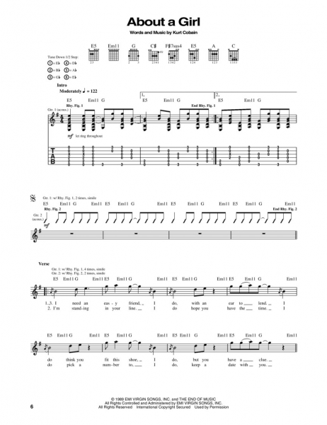 Acoustic Guitar Tab White Pages