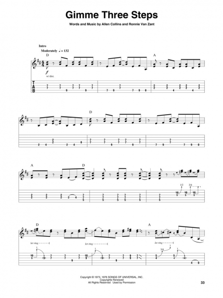 Lynyrd Skynyrd Guitar Play-Along Volume 43