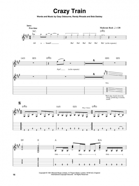 Ozzy Osbourne Guitar Play-Along Volume 64