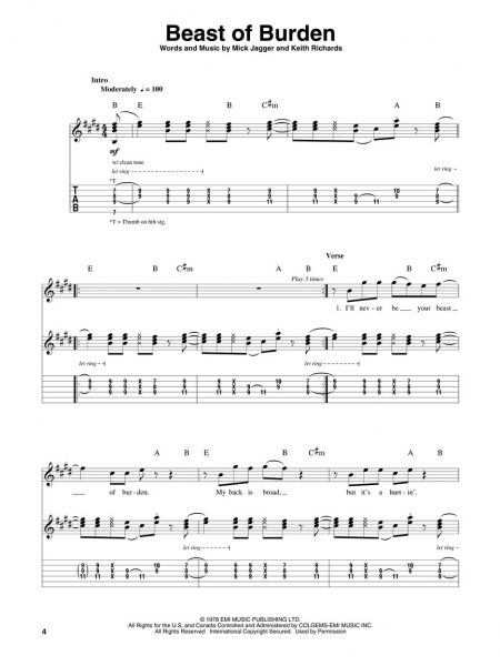 Rolling Stones Guitar Play-Along Volume 66