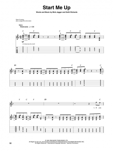 Rolling Stones Guitar Play-Along Volume 66