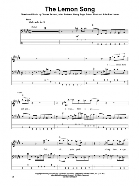 Blues Rock Bass Play-Along Volume 18