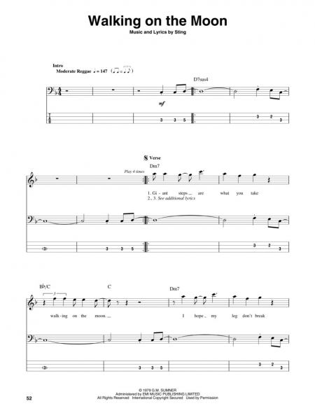 The Police Bass Play-Along Volume 20