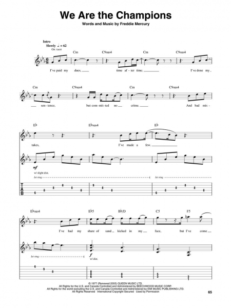 Queen Guitar Play-Along Volume 112