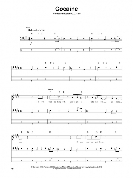 Eric Clapton Bass Play-Along Volume 29