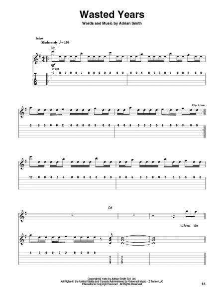 Iron Maiden Guitar Play-Along Volume 130