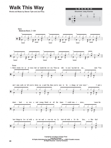 Aerosmith Drum Play-Along Volume 26
